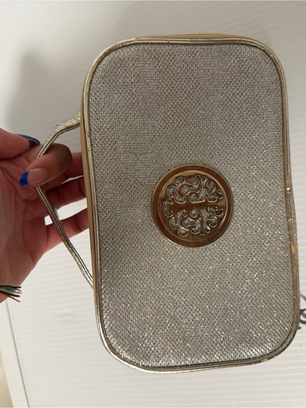 Gold Metallic travel bag